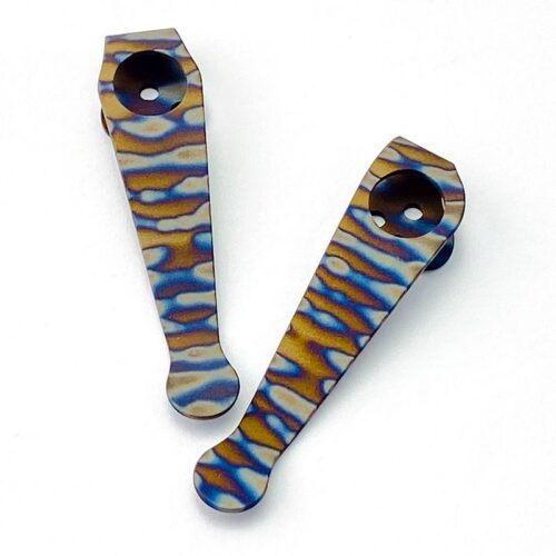C223 color titanium alloy pocket back clip integrated clip accessory