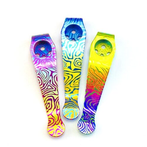 C223 3D color titanium alloy pocket back clip integrated clip accessory